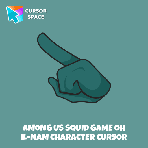 Among Us Squid Game Oh Il-Nam Character cursor arrow cursor